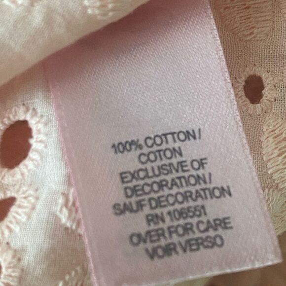 Calypso St. Barth Rondinara Pink Eyelet Embroidered Mini Dresss. Size Small. - Picture 10 of 11